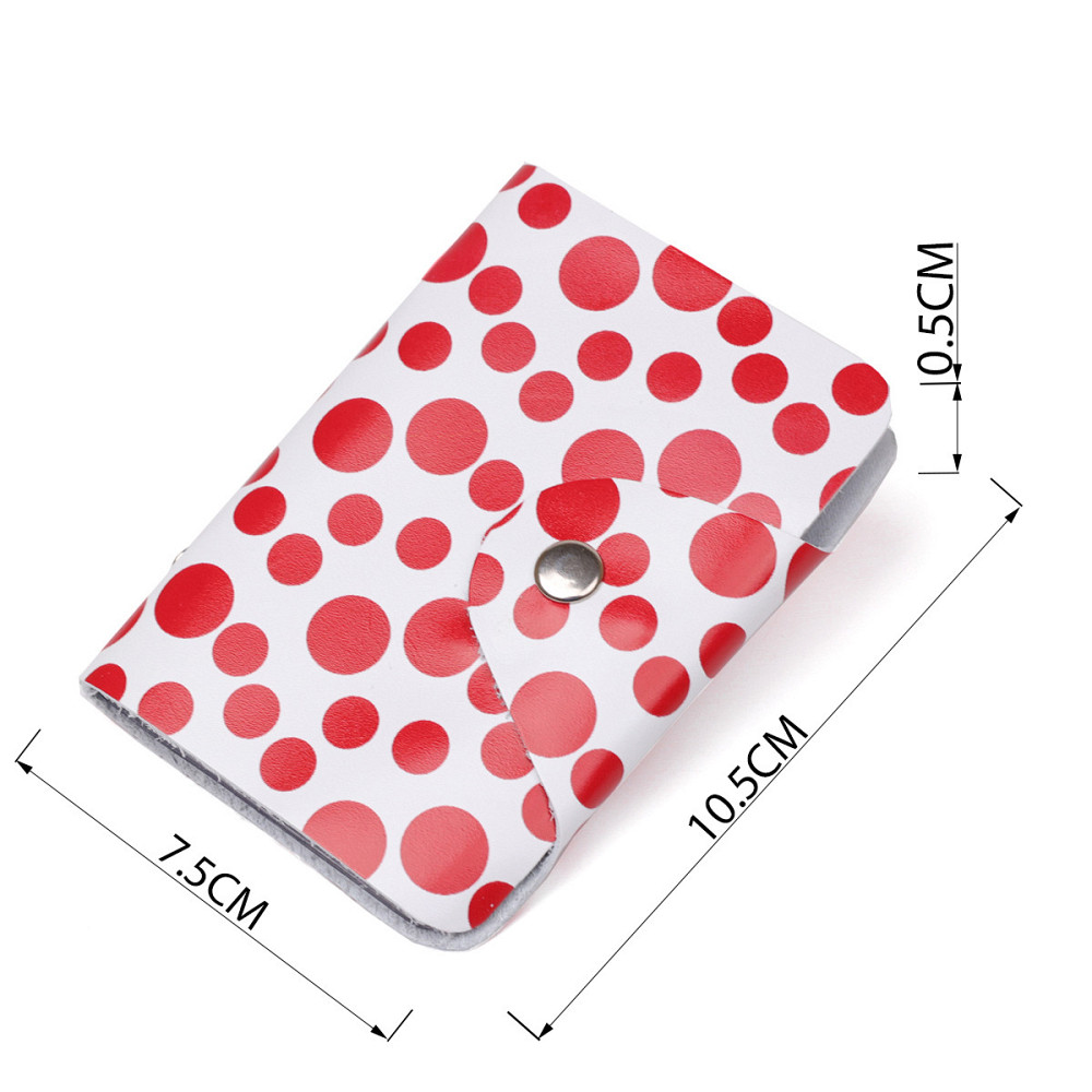 Візитниця шкіряна вертикальна червоний горошок (SHVIGEL) Київ - фото 3