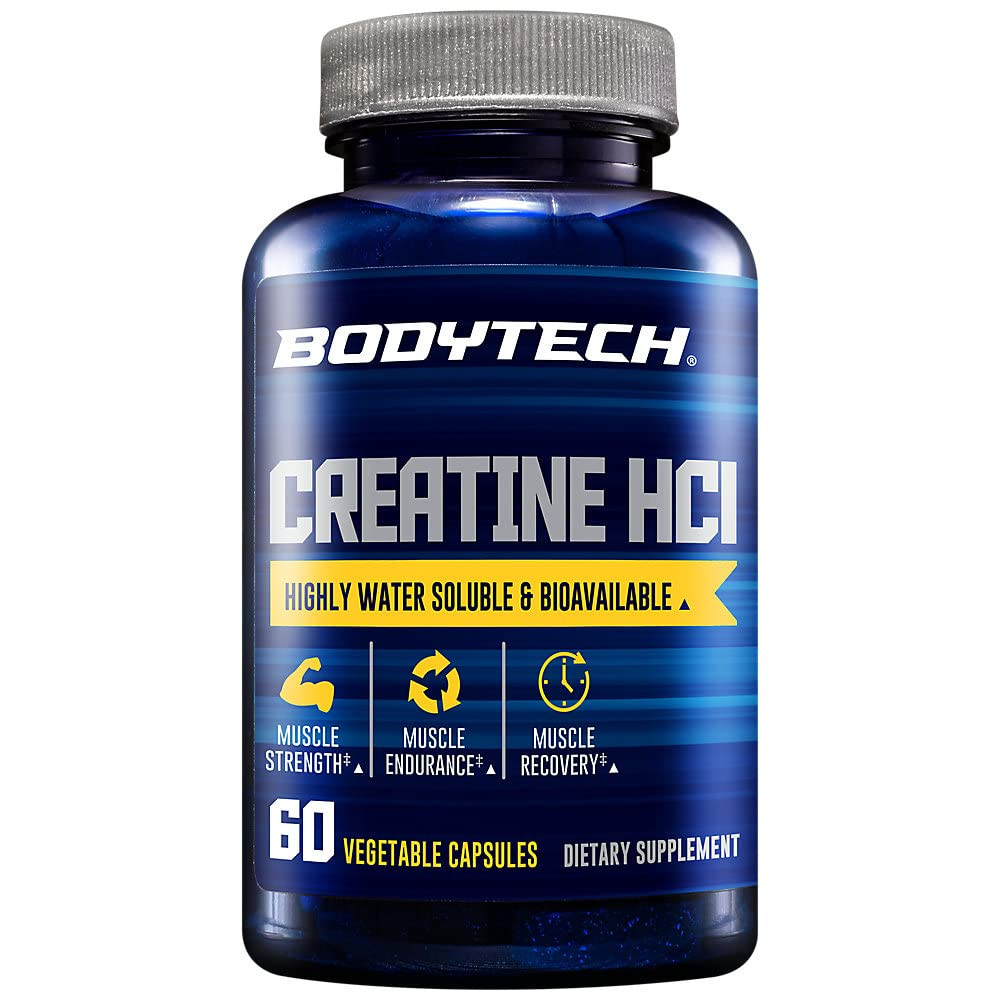 Креатин гидрохлорид BodyTech Creatine HCl 60 растительных капсул Луцк - изображение 1