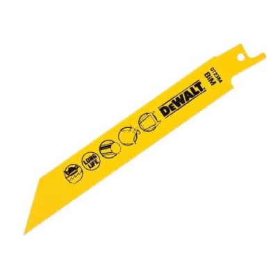 Полотно DeWALT для шабельних пилок, біметалічний, швидкий пропил, 152 мм, 18 TPI, 5 шт (DT2384) Вінниця - фото 2