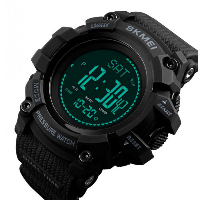 Розумний Годинник Skmei Processor з Шагомером і Барометром Чорний Вінниця - фото 3