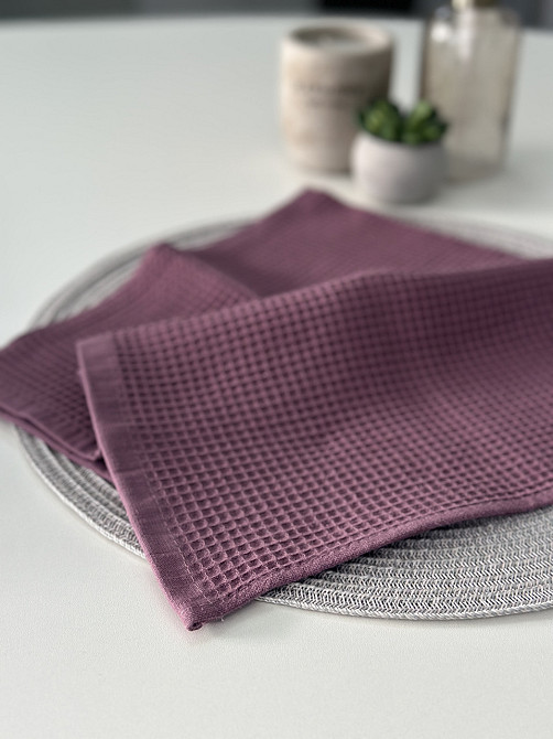 Вафельное полотенце Ideal Textile 40х60 см 240 г/м2 (56860817) Пудровый Черновцы - изображение 8