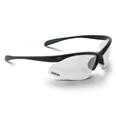 Захисні окуляри Stanley Base Curve, прозорі, полікарбонатні, з м&apos;якими гумовими накладками на дужках (SY150-1D) Вінниця - фото 1