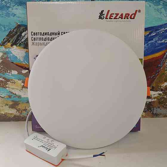 Панель светодиодная круглая накладная-18Вт 4200К 1710 люмен 119 (1/40) Харьков