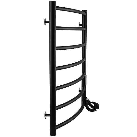 Рушникосушарка UNIO LD ЕU 700-500-7 BLK Лесенка Дуга электро черная Киев