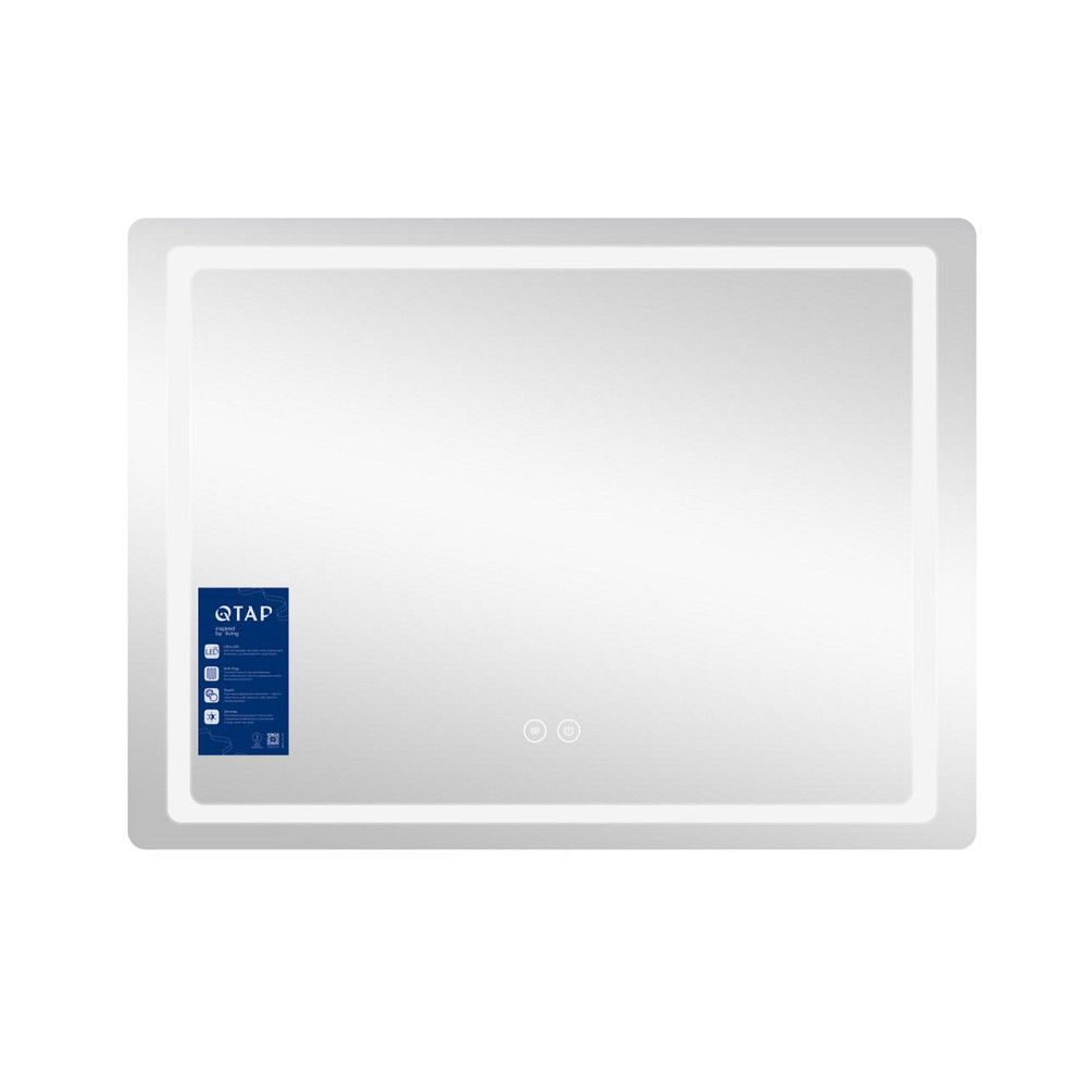 Зеркало Qtap Mideya (DC-F614) 700х500 с LED-подсветкой Touch, с антизапотеванием, диммером QT2078NCF07050W Киев - изображение 4