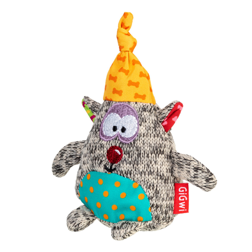 Игрушка для собак Медведь с пищалкой GiGwi Plush Friendz, текстиль, 10 см Киев - изображение 1