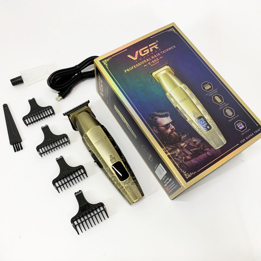 Чоловічий набір для стрижки волосся акумуляторний VGR V-265, Акумуляторна машинка для стрижки DJ-61 Львів - фото 13