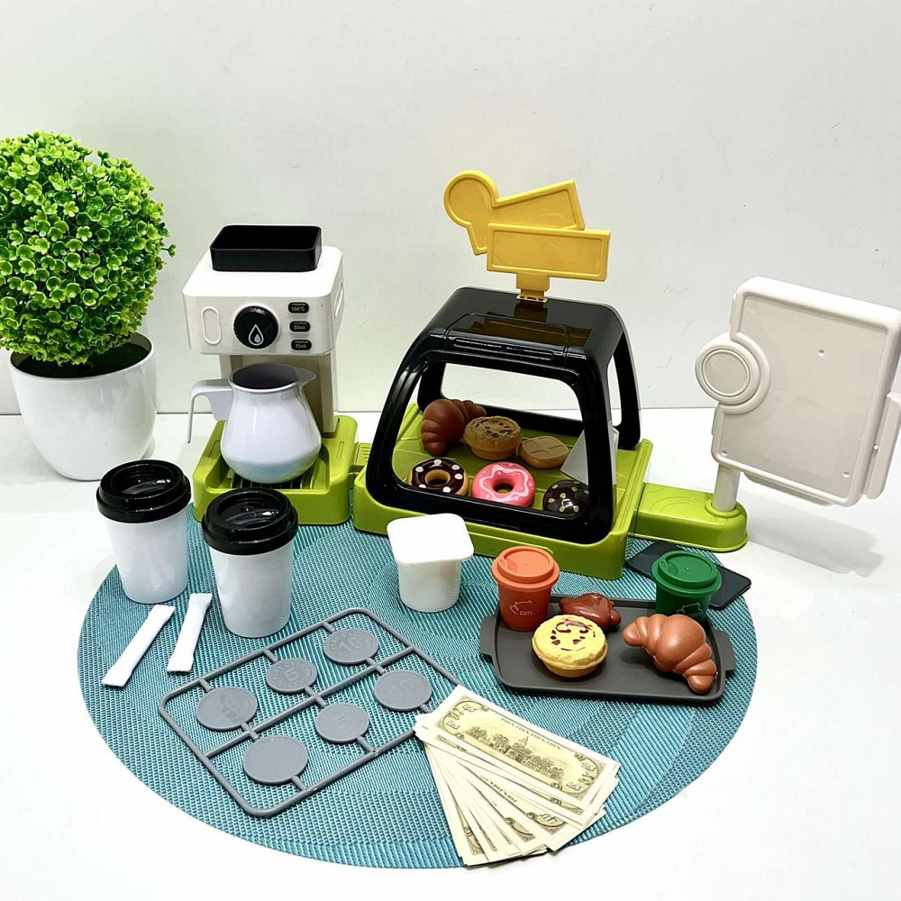 Ігровий набір магазин Кав'ярня звукові ефекти 41 деталь продукти термінал (668-142-143) Чернігів - фото 2