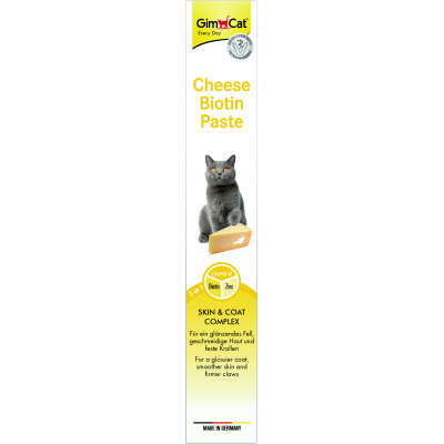Паста для животных GimCat Cheese Biotin Paste творог с биотином 100 г (4002064401010) Винница - изображение 2