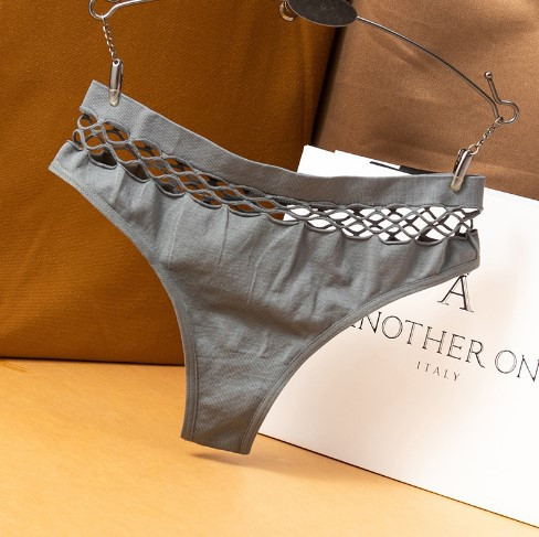 Стринги высокая посадка 42-44 серый Киев - изображение 4