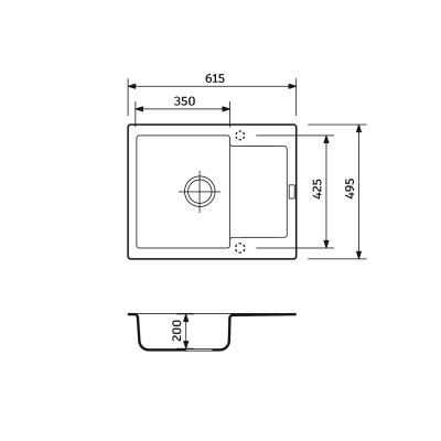 Мойка кухонная Adamant Minimal Сахара + змішувач + дозатор (1824296902302) Винница - изображение 7