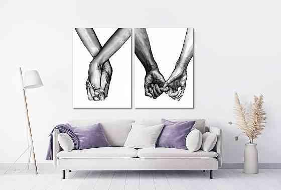 Модульная картина в гостиную / спальню   Закохані руки TLV-2_075 Київ