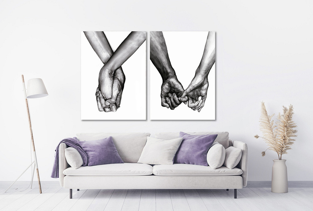 Модульная картина в гостиную / спальню   Закохані руки TLV-2_075 Київ - фото 2