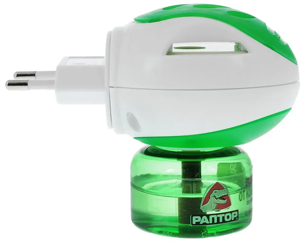 Набор фумигатор с жидкостью 30 ночей от комаров Раптор Коломия - фото 2