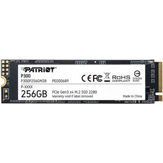 Накопичувач SSD  256GB Patriot P300 M.2 2280 PCIe 3.0 x4 NVMe TLC (P300P256GM28) M.2 2280 Харків