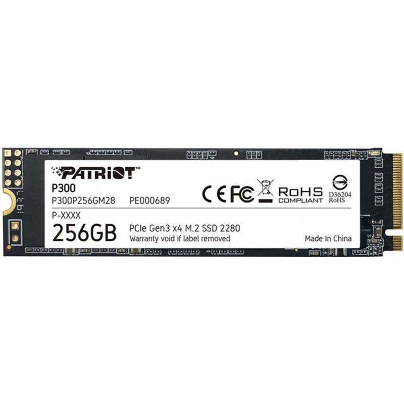 Накопичувач SSD  256GB Patriot P300 M.2 2280 PCIe 3.0 x4 NVMe TLC (P300P256GM28) M.2 2280 Харків - фото 1