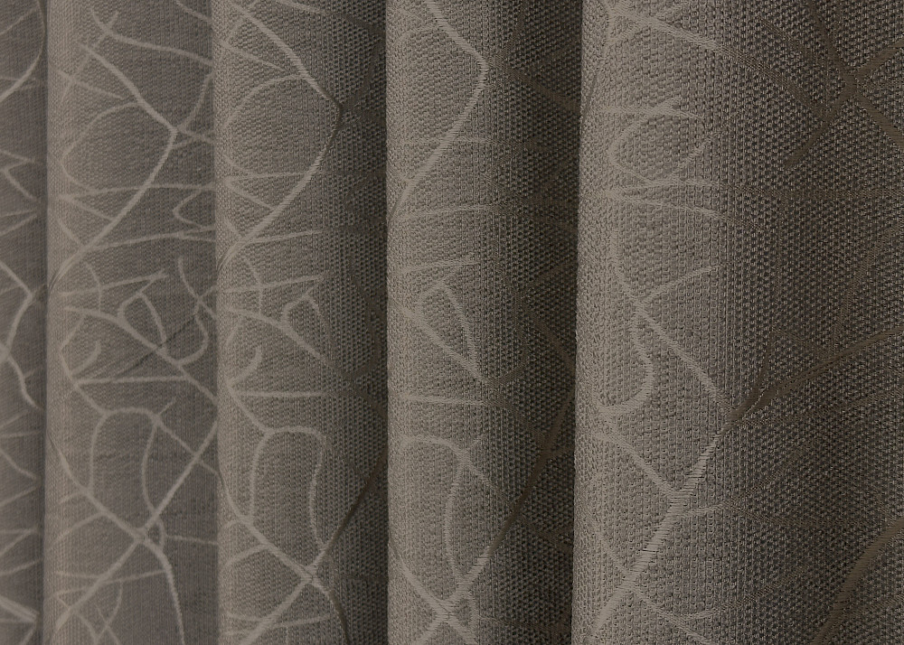 Комплект готових штор VR-Textil Льон Савана № 631ш Какао 150х270 см 2 шт (30-387) Київ - фото 15