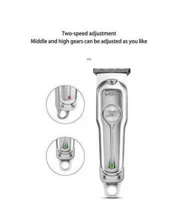 Машинка для стрижки волос VGR V-071 с лезвиями из нержавеющей стали, мощный аккумулятор, 4 насадки Одесса