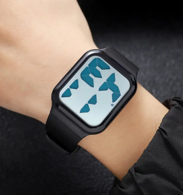 Часы цифровые наручные Skmei 1995 (Черный с белым) Киев - изображение 7