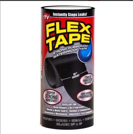 Надміцна водонепроникна стрічка FLEX TAPE 18см ART:5516 для надійного ремонту та герметизації Флех Т Київ