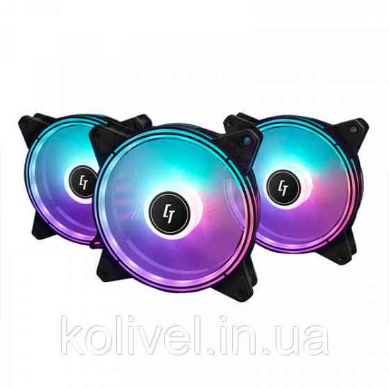 Вентилятор для корпуса 120mm*3 Chieftec Nova NF-3012-RGB fan set (NF-3012-RGB) Киев