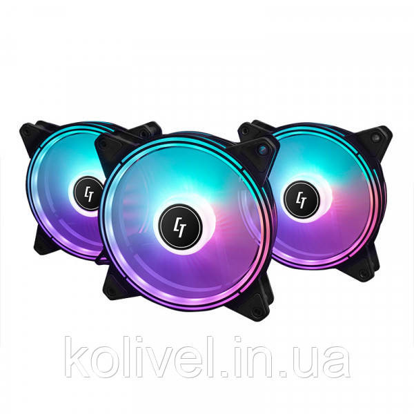 Вентилятор для корпуса 120mm*3 Chieftec Nova NF-3012-RGB fan set (NF-3012-RGB) Киев - изображение 4