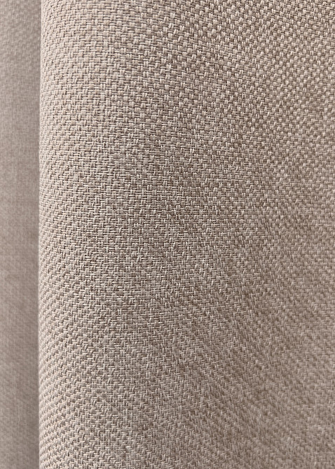 Комплект коротких штор VR-Textil Лен ELEMENTA № 1869ш Бежевый 130х170см 2 шт (35-0427) Киев - изображение 6