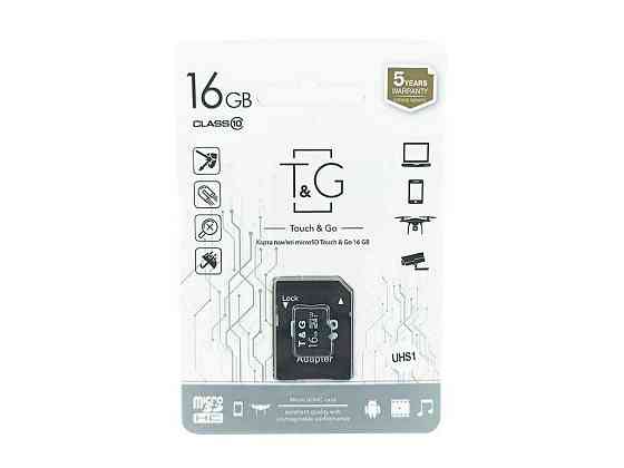 Карта памяті 16Gb Micro SD (10) (adapter) UHS-I ТМ TG Київ