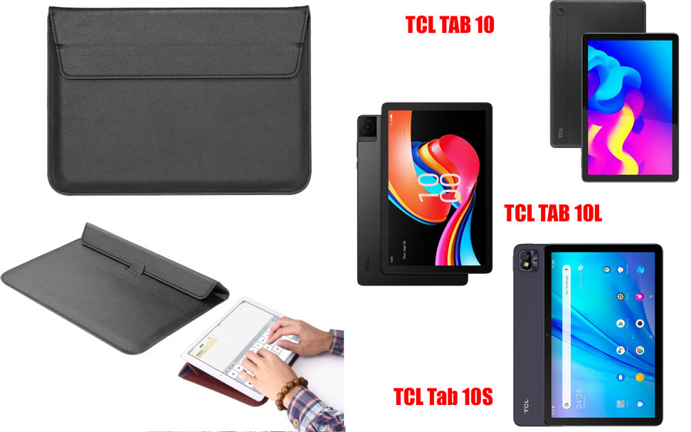 Чохол-конверт VitoCase для TCL TAB 10, TAB 10L, Tab 10S, з функцією підставки для планшета Чорний Київ - фото 1