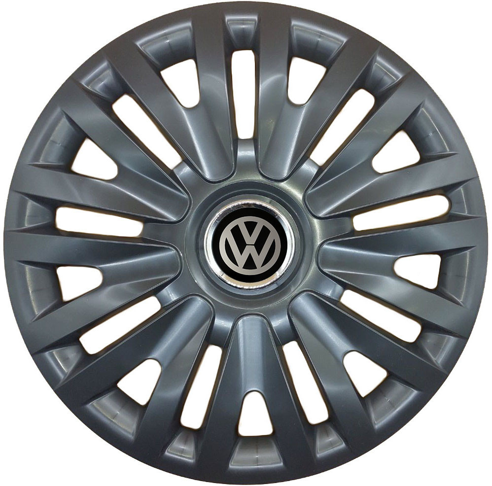 Автомобильные модельные колпаки R16 SJS Volkswagen 412 4шт, чёрные Киев - изображение 1