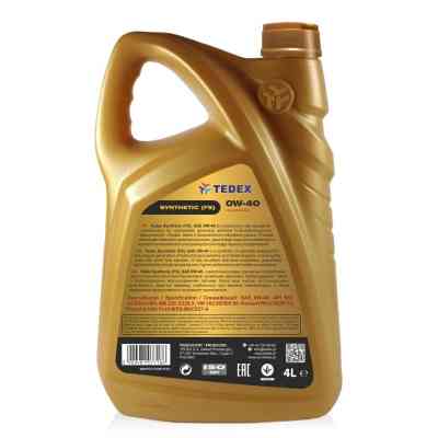 Моторное масло TEDEX SYNTHETIC (FS) MOTOR OIL 0W40 4л Винница