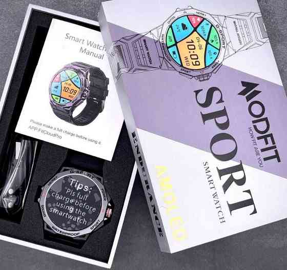 Розумний годинник Modfit Endurance Black з пульсометром вологостійкий. Київ