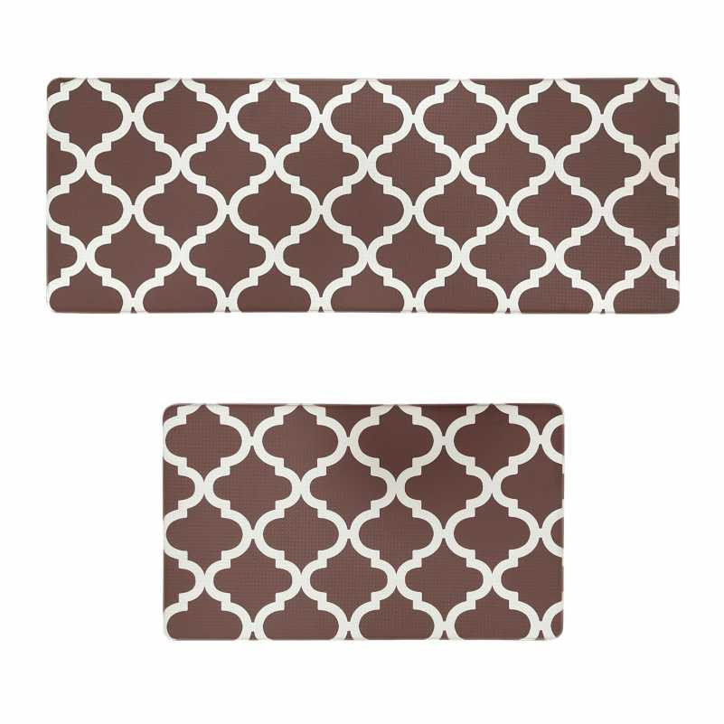 Набор коврики кухонные Lovely Svi 2 шт: 44 x74 x1см и 44 x119 x1см Коричневый Киев - изображение 1