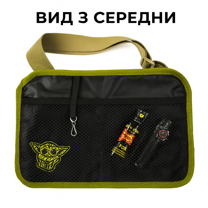 Молодежная тактическая сумка для патчей на плечо с 4 карманами black GP-70 Киев - изображение 9