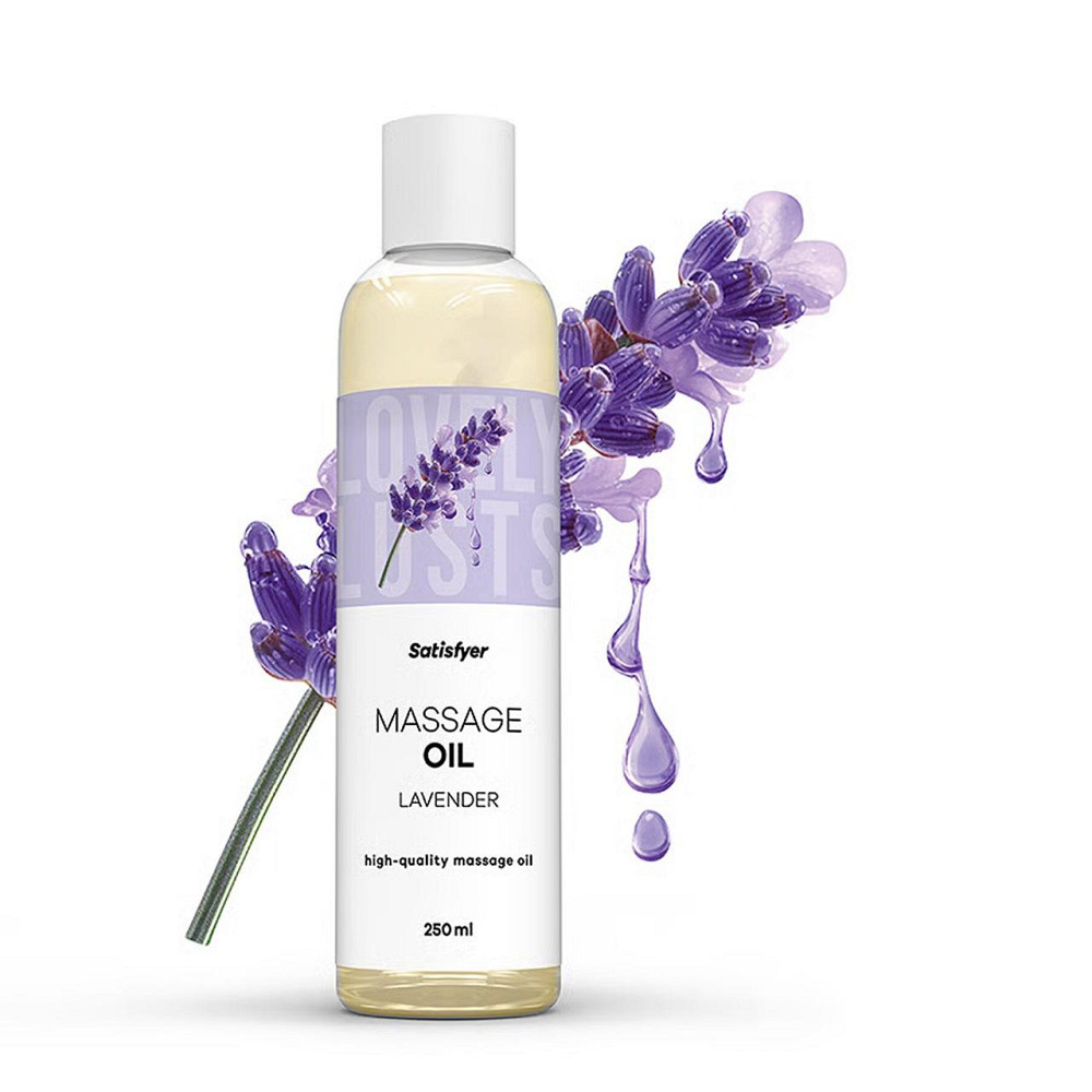 Розпродаж!!! Масажна олія Satisfyer Massage Oil Lavender 250 мл (термін 30.04.2027) Sex Aura Київ - фото 2