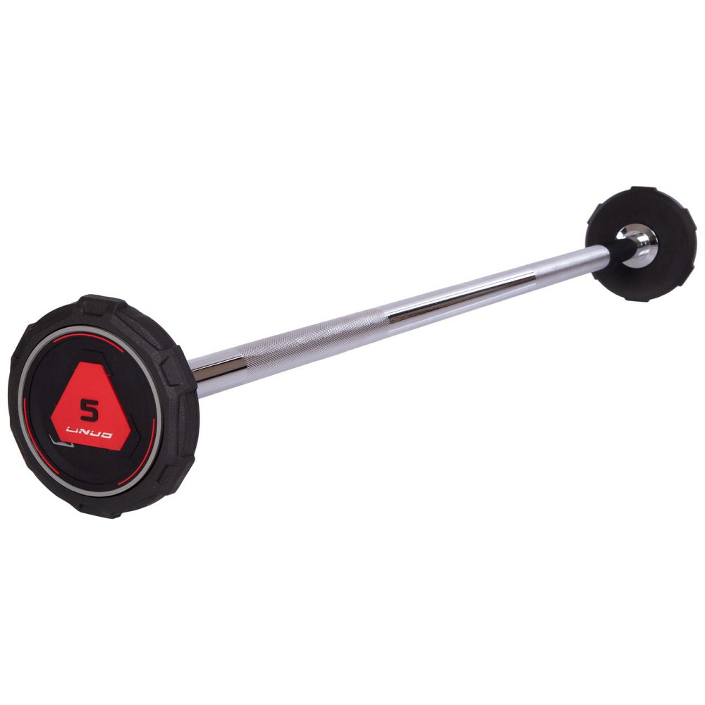 Штанга фіксована пряма поліуретанова LI NUO 3622-5 довжина 106 см 5 кг Київ - фото 1
