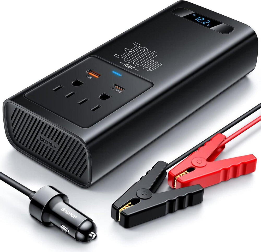 Автомобільний інвертор Baseus IGBT Power Inverter 300W Black CGNB010001 Одеса - фото 6