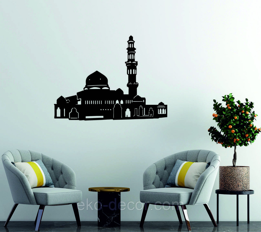 Декоративне настінне Панно «Іслам» Декор на стіну 70*52 см, Чорний Київ - фото 2