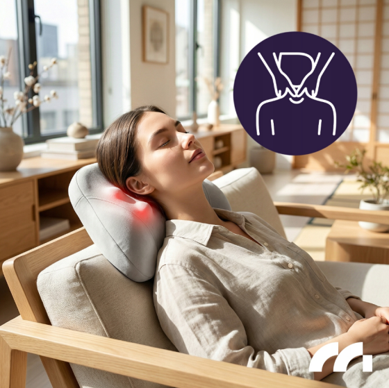Массажная подушка для шеи, плеч и спины с подогревом 25Вт Maltec (Польша) Киев