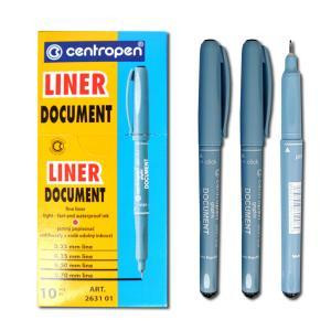 Лінер "Centropen" 2631 Document 1-0,25мм (0.1мм) чорний, шт Київ - фото 1