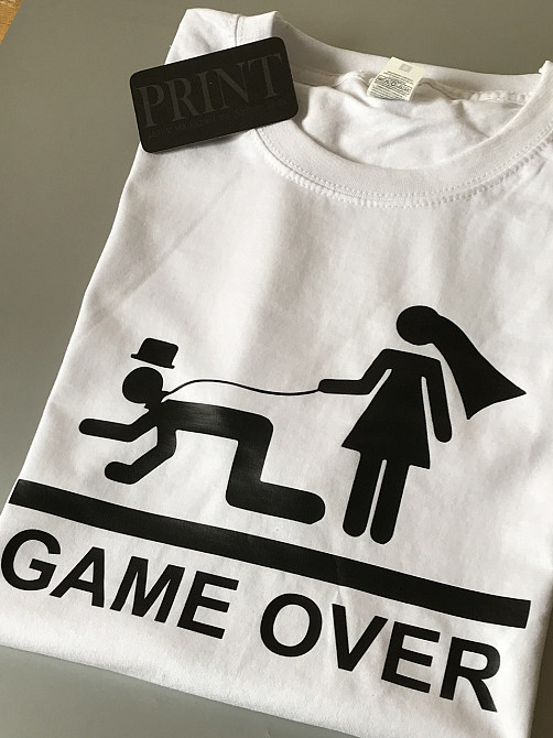 Мужская\Женская футболка 100% хлопок -  GAME OVER Черновцы - изображение 2