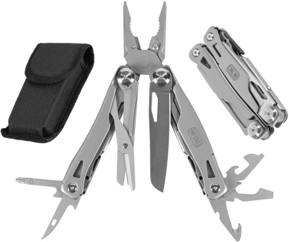 Багатофункціональний Мультитул складаний 7в1 з чохлом M-Tac "Type 7" (60023301) Нержавіюча сталь Нововолинськ - фото 1
