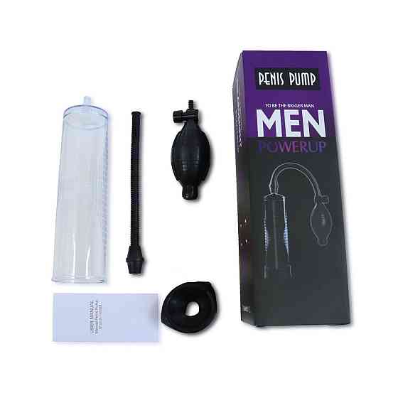 Вакуумна помпа з ручною «грушею» Men Powerup Sex Aura Київ