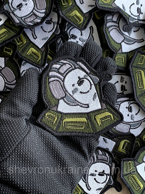 Шеврон ТАНКИСТ (Форма контурная. На липучке) Размер 8x8.5см Киев - изображение 6