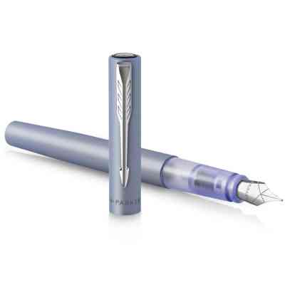 Ручка пір'яна Parker VECTOR 17 XL Metallic Silver Blue CT FP M (06 112) Вінниця