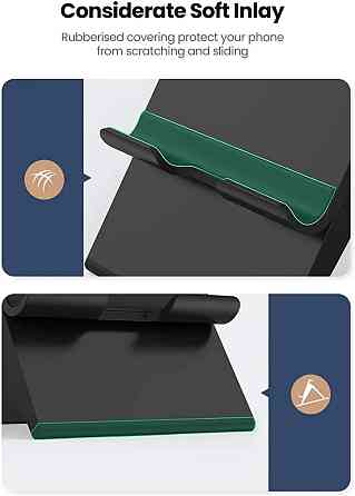 Настільна підставка Ugreen 80903 LP247 Multi-Angle Phone Stand Height Adjustable LP247 (Чорна) Миколаїв