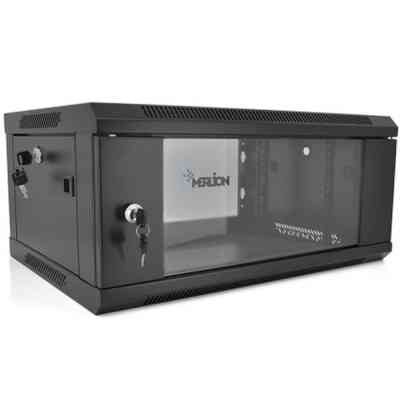 Шкаф настенный Merlion 4U 19" 600*600*279 (Ш*Г*В)мм, black (Ml3-6604 / 23524) Винница