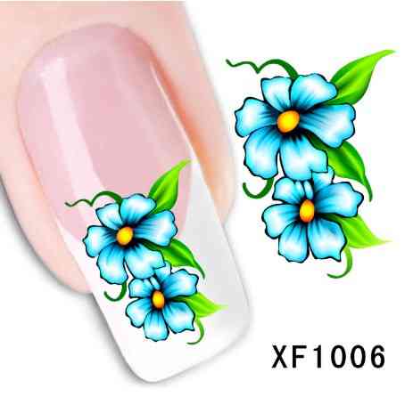 Наклейки для нігтів "Квіточки" XF1006 Київ