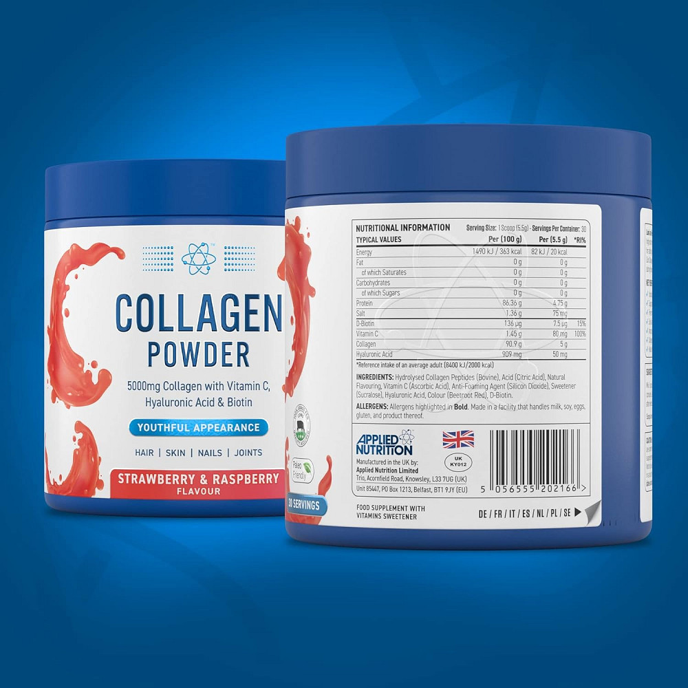 Коллаген Applied Nutrition COLLAGEN 165G (STRAWBERRY AND RASPBERRY) Луцк - изображение 2