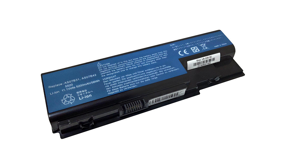 Аккумулятор для ноутбука Acer AS07B41 Aspire 5315 11.1V Black 5200mAh OEM Вінниця - фото 1